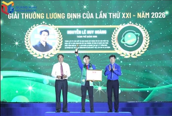 Anh Nguyễn Lê Huy Hoàng, Giám đốc Hợp tác xã sản xuất và kinh doanh Huy Hoàng là gương mặt thanh niên tiêu biểu trong lĩnh vực khởi nghiệp từ nông nghiệp của Quảng Ninh.