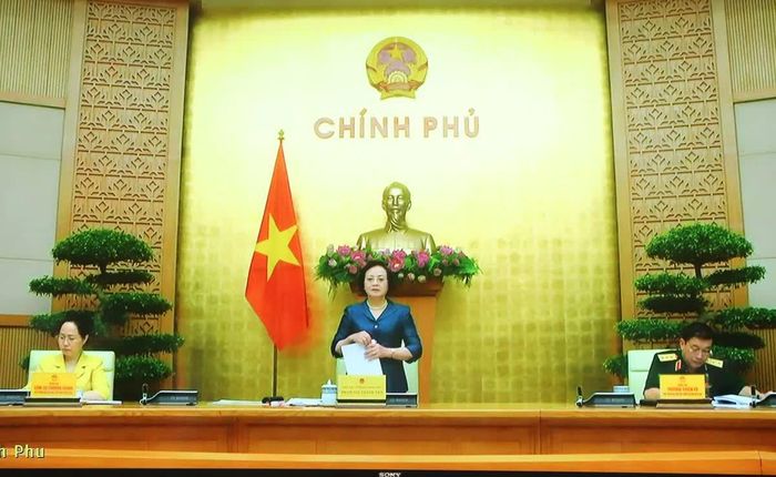 Phó Thủ tướng Chính phủ Phạm Thị Thanh Trà phát biểu kết luận hội nghị. (Ảnh chụp từ màn hình)