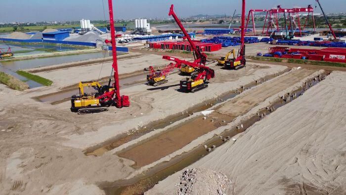 Hiện 6 trong số 8 bãi đúc dầm tại phía Bắc đang được hoàn thiện để đưa vào sản xuất.