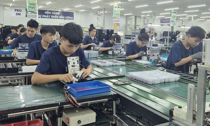  Dây chuyền sản xuất của doanh nghiệp tại Cụm công nghiệp Hạp Lĩnh. 