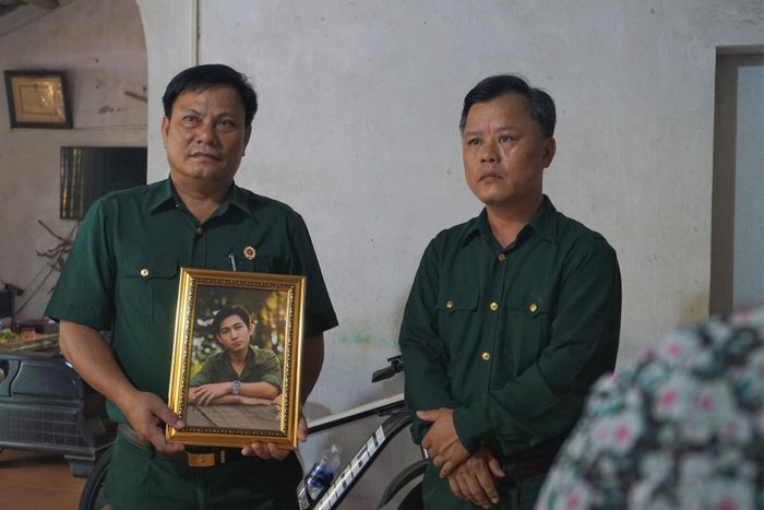 Bức di ảnh được phục dựng. Ảnh: TAM XUÂN