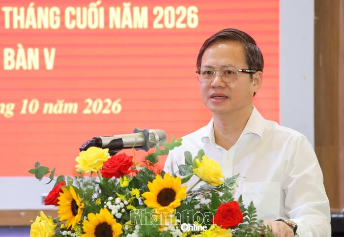 Đồng chí Đoàn Anh Dũng phát biểu khai mạc hội nghị.