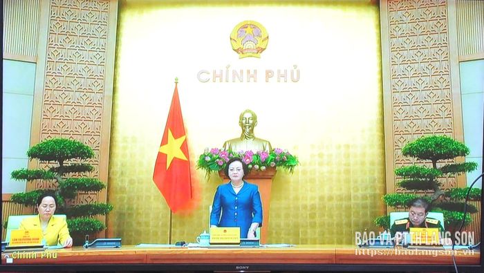 Đồng chí Phạm Thị Thanh Trà, Bí thư Trung ương Đảng, Phó Thủ tướng Chính phủ phát biểu kết luận cuộc họp