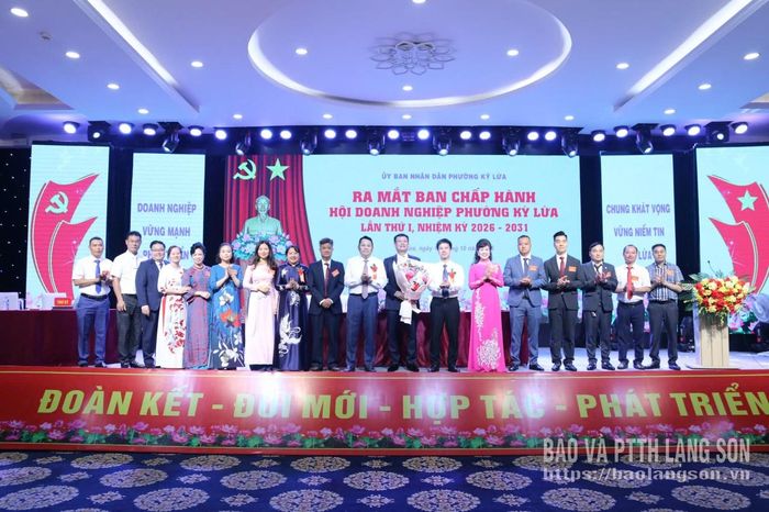 Ban chấp hành Hội Doanh nghiệp phường Kỳ Lừa khóa I, nhiệm kỳ 2026 – 2031 ra mắt đại hội