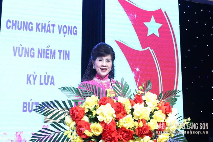 Đại diện Ban Vận động thành lập Hội Doanh nghiệp phường Kỳ Lừa phát biểu tại đại hội