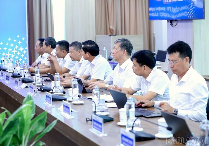 Các đại biểu dự buổi làm việc.