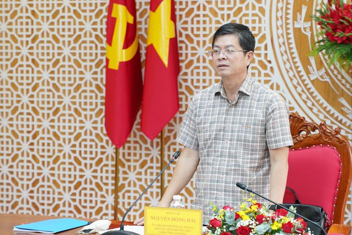Ủy viên Ban Thường vụ Tỉnh ủy, Phó Chủ tịch Thường trực UBND tỉnh Lâm Đồng Nguyễn Hồng Hải yêu cầu các đơn vị lựa chọn nhà đầu tư đủ năng lực đầu tư các cụm công nghiệp
