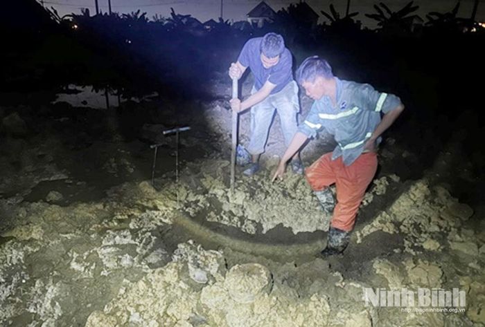 Vị trí người dân phát hiện hiện vật.