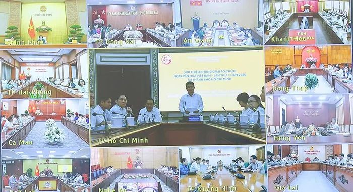 Hội nghị được kết nối trực tuyến tới các điểm cầu trong cả nước.