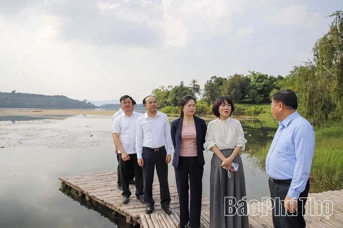 Đoàn công tác kiểm tra thực địa tại dự án Khu đô thị sinh thái Thịnh Minh.