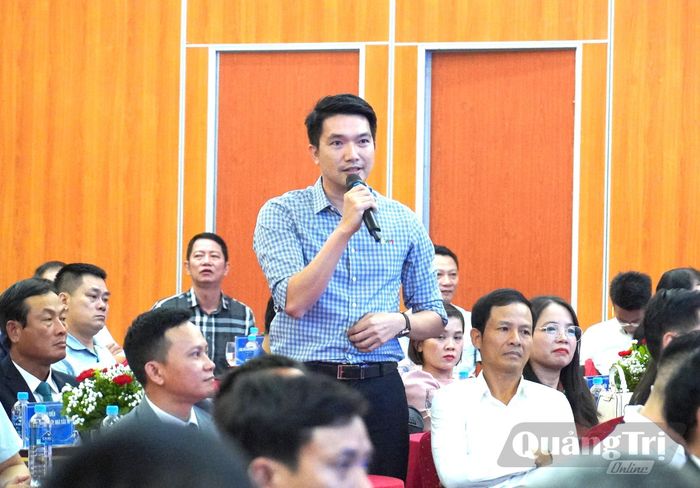 Đại diện doanh nghiệp phát biểu ý kiến - Ảnh: C.H