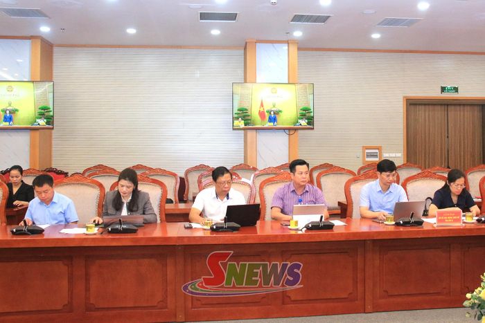 Các đại biểu dự hội nghị tại điểm cầu tỉnh Sơn La.