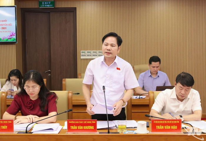 Đại biểu phát biểu tại Hội nghị.