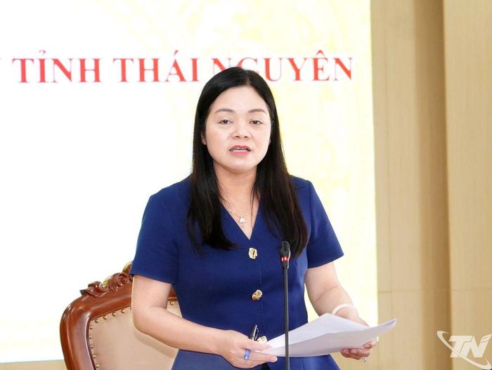 Đồng chí Phó Chủ tịch UBND tỉnh Nguyễn Thị Loan phát biểu kết luận.