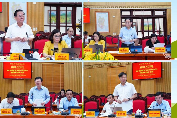 Các đại biểu thảo luận tại Hội nghị.