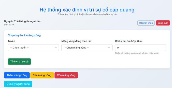 Các chức năng chính Hệ thống