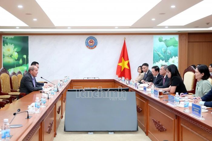 Quang cảnh buổi tiếp. Ảnh: Đức Minh