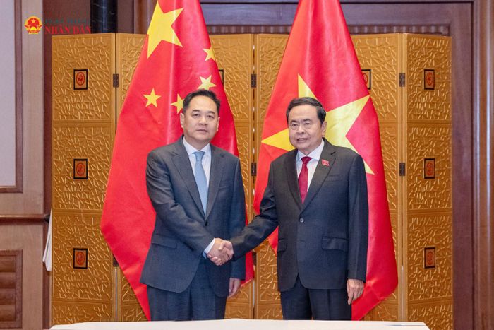 Chủ tịch Quốc hội Trần Thanh Mẫn tiếp Chủ tịch Hội hữu nghị Đối ngoại nhân dân Trung Quốc Dương Vạn Minh