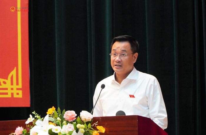Bí thư Thành ủy Đà Nẵng Lê Ngọc Quang phát biểu tại hội nghị