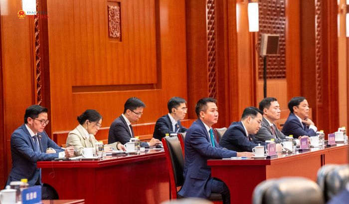 Đại biểu Việt Nam tham dự cuộc hội đàm