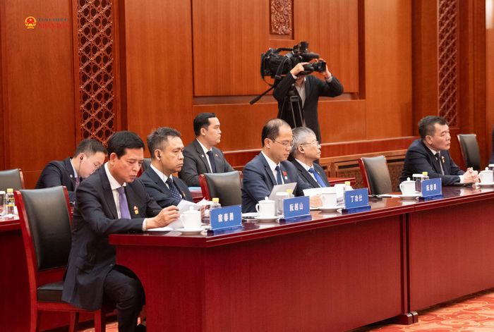 Đại biểu Việt Nam tham dự cuộc hội đàm