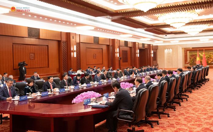 Quang cảnh cuộc hội đàm