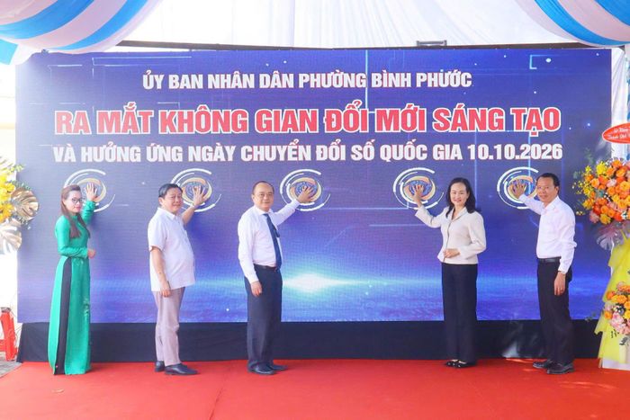 UBND phường Bình Phước ra mắt không gian đổi mới sáng tạo hưởng ứng ngày chuyển đổi số quốc gia 10/10