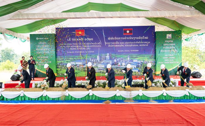 Nghi thức Tái khởi động Dự án khai thác và chế biến muối mỏ tại huyện Nongbok, tỉnh Khammouan