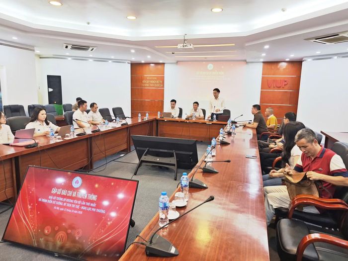 Quang cảnh buổi họp báo công bố thông tin sự kiện.