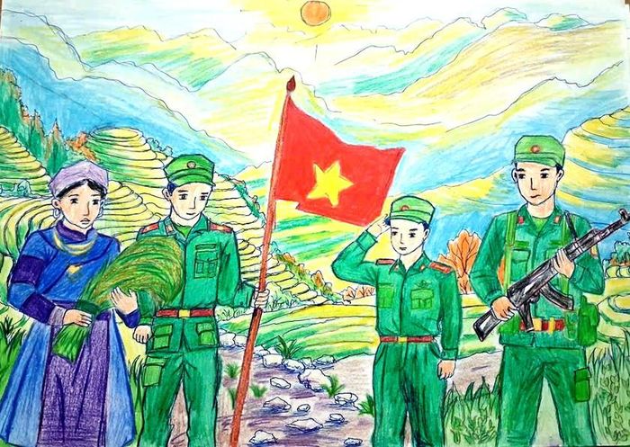 Chắc tay súng bảo vệ biên cương hòa bình, hữu nghị. Ảnh: Trọng Mạc