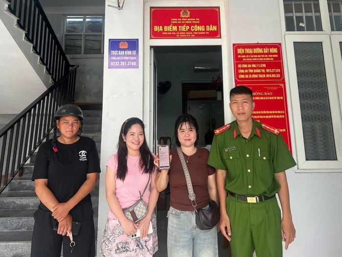 Chị Nguyễn Thị Lệ Na đã nhận lại số tiền chuyển nhầm. Ảnh: CACC.