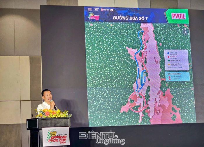 Ông Ngô Việt Dũng, Phó chủ tịch thường trực kiêm Tổng thư ký Liên đoàn, trưởng ban điều hành giải chia sẻ về thông tin các đường thi