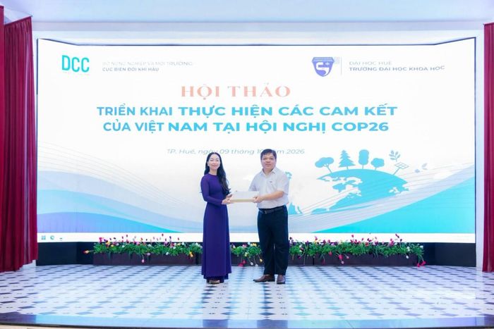 TS. Mai Kim Liên (nữ), Phó Cục trưởng Cục Biến đổi khí hậu tại Hội thảo