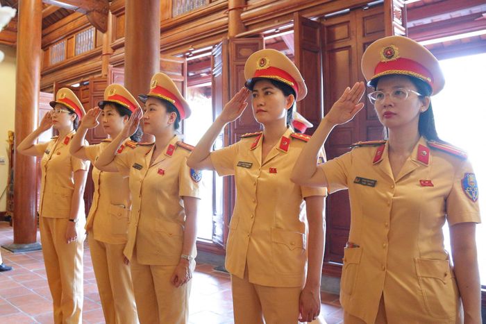 Nguyện dâng hiến sức trẻ vì Thủ đô thân yêu. Ảnh: Trọng Phú