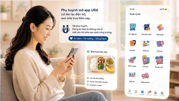 Hệ thống cơ sở dữ liệu về dinh dưỡng và an toàn thực phẩm học đường (HanoiCheck). Ảnh: PV
