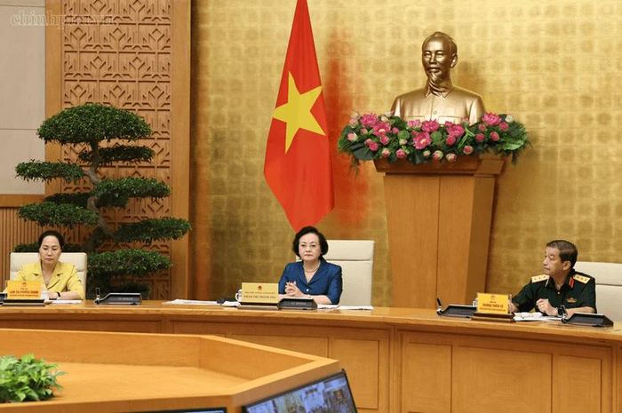 Phó Thủ tướng Chính phủ Phạm Thị Thanh Trà chủ trì hội nghị. Ảnh: chinhphu.vn/Thu Giang