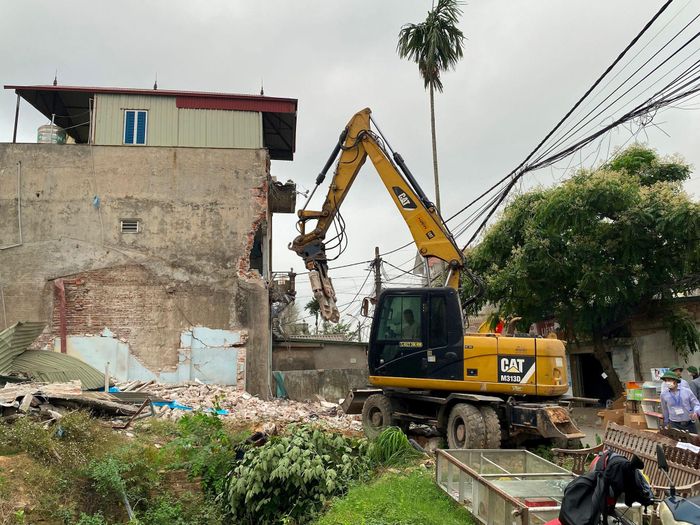 Xã Phúc Thịnh sẽ cưỡng chế nhiều công trình vi phạm trong thời gian tới. Ảnh: Thanh Hà