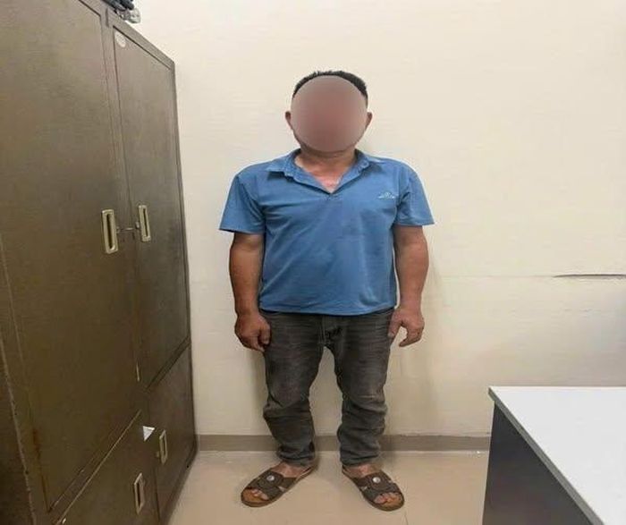 L.X.H tại cơ quan Công an. Ảnh: CAHN