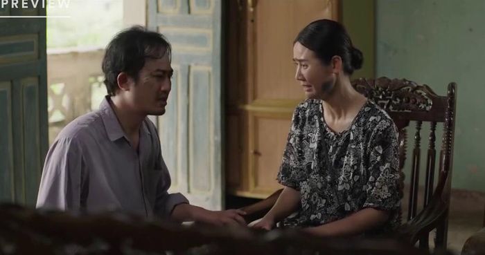 Hạnh đề nghị ly hôn khi Bình liên tục vướng vào nợ nần do thua cờ bạc. Ảnh VTV