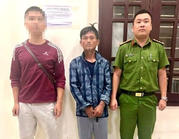 Lực lượng chức năng bắt giữ Lương Quốc Tuấn. Ảnh: CAQT.