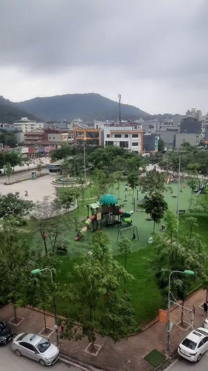 Công viên Lãm Làng nằm từ trên cao. (Ảnh: Cương Bùi)