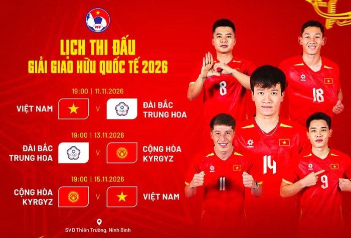 Đội tuyển Việt Nam sẽ giao hữu 2 trận dịp FIFA Days tháng 11 trên sân Thiên Trường