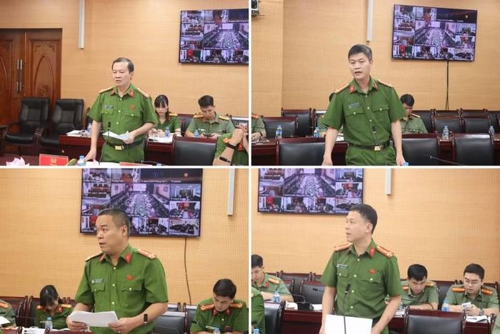 Đại diện các đơn vị trao đổi về kết quả công tác, khó khăn, vướng mắc và giải pháp thực hiện nhiệm vụ trong thời gian tới.