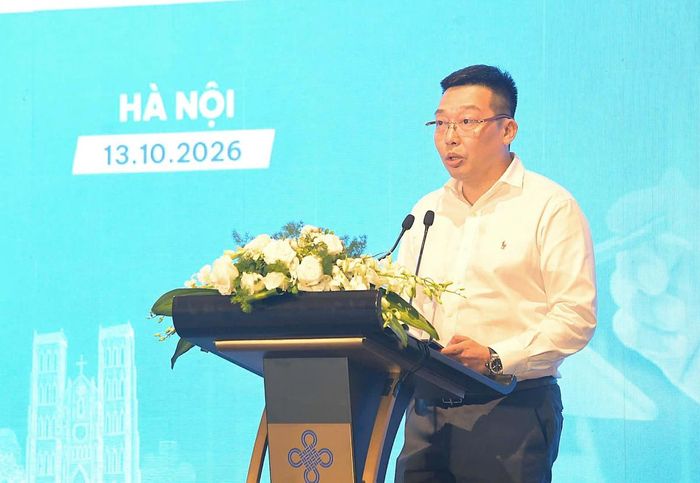 Ông Nguyễn Anh Vũ - Tổng Biên tập báo Văn hoá phát biểu.