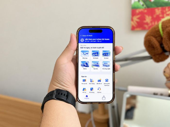  Nền tảng giao thông tập trung trên VNeID. Ảnh: Quang Nam.