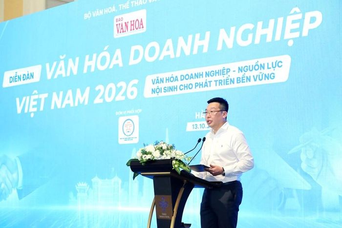 Tổng Biên tập Báo Văn Hóa Nguyễn Anh Vũ, Trưởng Ban Tổ chức Diễn đàn phát biểu đề dẫn