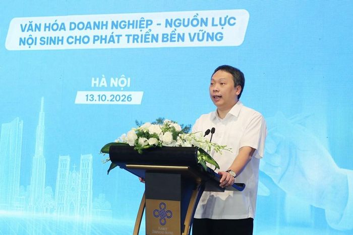 Ủy viên Dự khuyết BCH Trung ương Đảng, Thứ trưởng Bộ VHTTDL Nguyễn Huy Dũng phát biểu khai mạc Diễn đàn