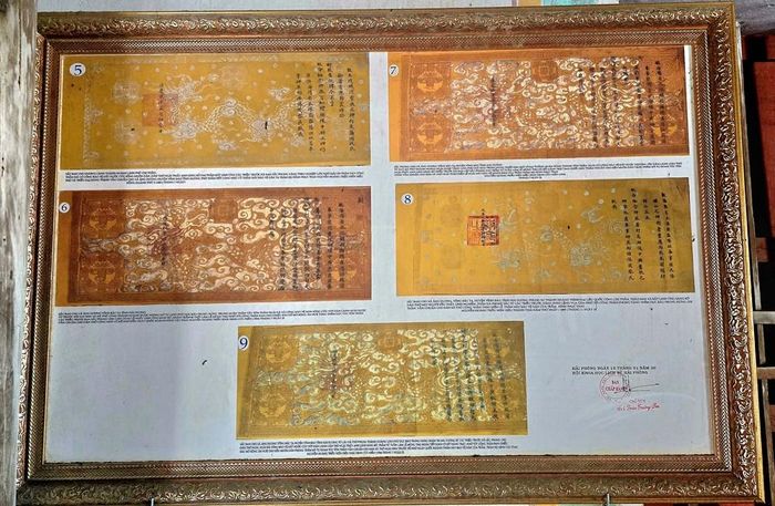 Sắc phong còn được lưu giữ tại đình