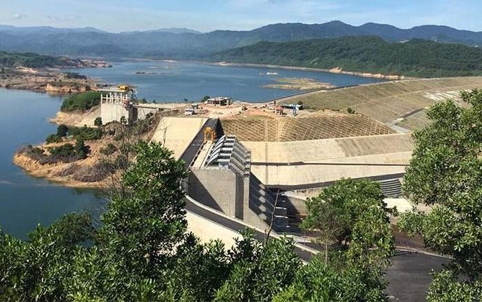 Một góc công trình hồ Tả Trạch, TP. Huế. Ảnh: Trung tâm khoa học và triển khai kỹ thuật thủy lợi