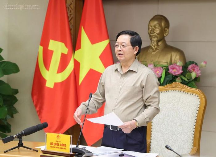 Phó Thủ tướng Hồ Quốc Dũng phát biểu tại cuộc họp - Ảnh: chinhphu.vn/Gia Huy